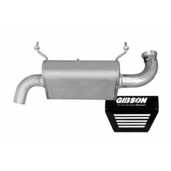 Gibson 98027 Stainless Steel Polaris UTV Single Exhaust for 2017 Polaris utv Rzr Xp Turbo Eps Base All