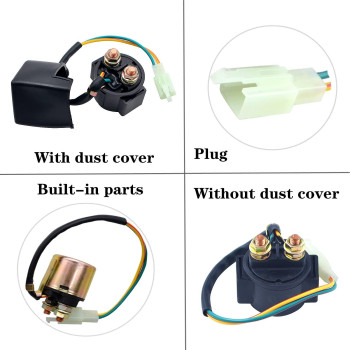 Ahl Starter Solenoid Relay For 4Stroke Gy6 Engine 50Cc 70Cc 90Cc 100Cc 150Cc 200Cc 250Cc Atv Dirt Bikes Scooters Go Kart Dne Bu