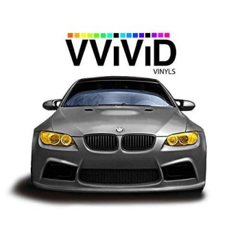 Vvivid Airtint Golden Yellow Headlighttail Light Window Tint 12 Inch X 24 Inch Roll X2