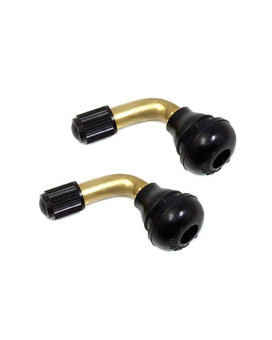 Mmg Pvr70 Valve Stem Bent 45 Degree Angled Brass Stem Snapin Rubber Base Pair 2Pcs Tubeless Tire Rim Motorcycle Scooter A