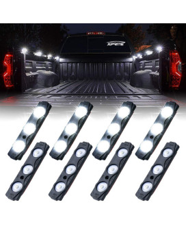 Xprite White Truck Pickup Bed Light Kit 24 Led Cargo Rock Lighting Kits Wswitch For Van Offroad Under Car Side Marker Foot