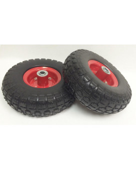 Libra 10 Flat Free Solid Tire Wheel 4103504 W 58 Center Bore For Dolly Handtruck Cart Generator Set 227019