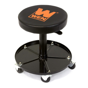 Wen 73012 300Pound Capacity Pneumatic Rolling Mechanic Stool Seat