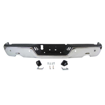 20092013 Dodge Ram Pickup 1500 Rear Step Bumper Chrome Assy Wsensor Hole Wdual Exhaust Cutouts Ch1103119