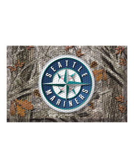 Fanmats 19053 Team Color 19 X 30 Seattle Mariners Scraper Mat Mlb Camo