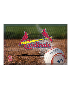 Fanmats 19054 Team Color 19 X 30 St Louis Cardinals Scraper Mat Mlb Ball