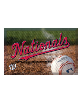 Fanmats 19062 Team Color 19 X 30 Washington Nationals Scraper Mat Mlb Ball