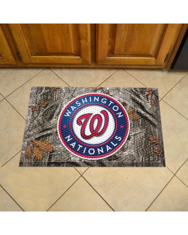 Fanmats 19063 Team Color 19 X 30 Washington Nationals Scraper Mat Mlb Camo