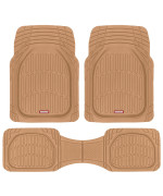 Motor Trend Flextough Floor Mats For Cars Beige Deep Dish Allweather Mats Waterproof Trimto Fit Automotive Floor Mats For Ca