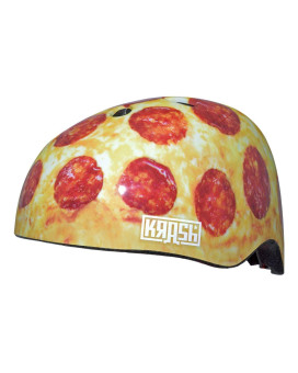 Krash Pizza Party Youth Bikeskate Helmet Multi 5458Cm