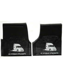 Freightliner Cascadia Rubber Allweather Oem Floor Mats Wlogo Fits 20082016 2 Pc Fronts