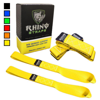 Rhino Usa Soft Loop Motorcycle Tiedown Straps 4Pk 10 427Lb Max Break Strength 17 X 17 Heavyduty Tie Downs For Use Wr