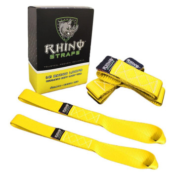 Rhino Usa Soft Loop Motorcycle Tiedown Straps 4Pk 10 427Lb Max Break Strength 17 X 17 Heavyduty Tie Downs For Use Wr