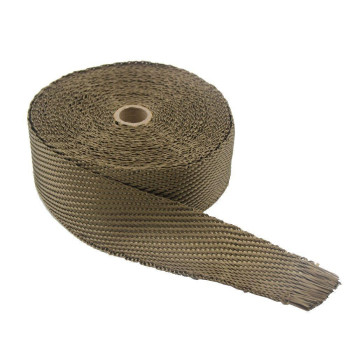 Ledaut 2X 50 Twill Weave Motorcycle Atv Titanium Exhaust Heat Shield Wrap With 118 Locking Ties Pack Of 15