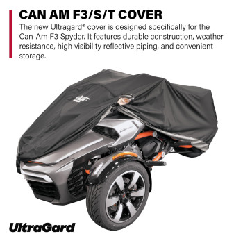 Ultragard 4476Bc Can Am 2015 F3F3Tf3S Cover Weather Water Resistant Full Cover Reflective Logo Exhaust Heat Shield Protectio