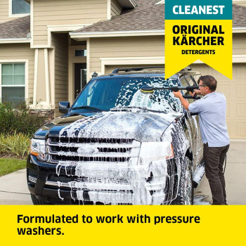 Krcher Vehicle Wash And Wax Pressure Washer Detergent Pressure Washer Soap For Cars Bikes Trucks Boats And More 1 Quart