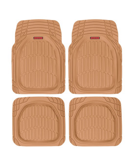 Motor Trend Mt921Bg Flextough Tortoise Heavy Duty Rubber Floor Mats For Car Suv Van Truck All Weather Protection Dee