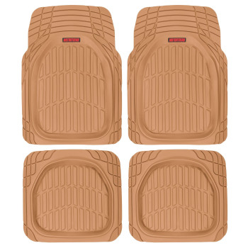 Motor Trend Mt921Bg Flextough Tortoise Heavy Duty Rubber Floor Mats For Car Suv Van Truck All Weather Protection Dee