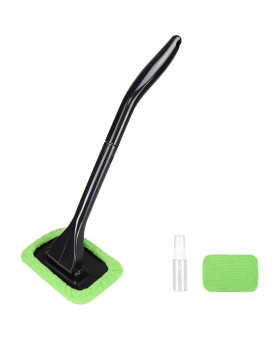 Xindell Windshield Cleaning Tool Auto Glass Cleaner With Detachable Handle Microfiber Cloth Car Window Cleaning Kit Interior