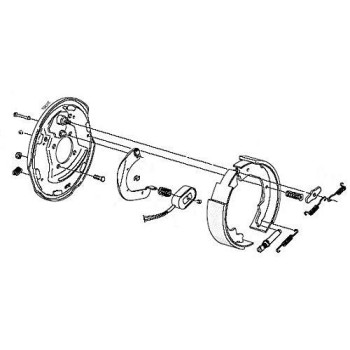 Auto Express 4Pc Electric Trailer Brake 10 X 225 Assembly Right Left Side 3500 Lb Axles