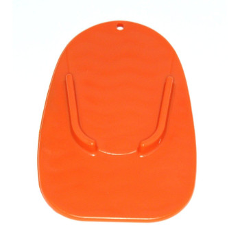 Motorcycle Kickstand 2 Pack Plate Bikers Kick Stand Pad Orange