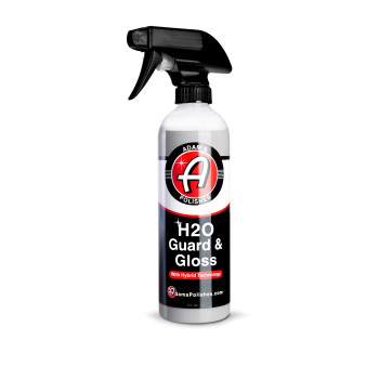 Adams Polishes H2O Guard Gloss 16Oz Car Detailing Hybrid Top Coat Silica Sealant Car Wax Polish Quick Detailer After