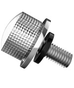 Oxgord Stainless Seat Mount Bolt Screw Compatible With Harley Davidson Motorcycles Billet Aluminum Hard Anodized Screw Cap 14