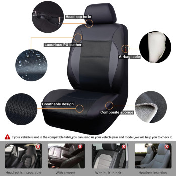 Car Pass Luxury Leather Air Mesh Seat Covers Car Seat Cover Full Set Breathable Seat Covers For Cars Universal Fit For Sedan Su