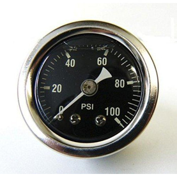 Midusa 100 Psi Oil Pressure Gauge 18 Npt Fitting Motorcycle 88004