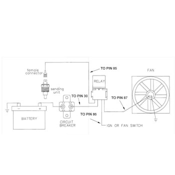 American Volt 140F210F Electric Radiator Fan Thermostat Sensor Ground Switch Npt Inch Thread Kit 38 Inch 180F On 165