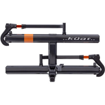 Kuat Sherpa 20 Durable Lightweight Aluminum Compact 2 Bike Transporting Hitch Rack With Cable Lock Foldable Tire Cradles Ca