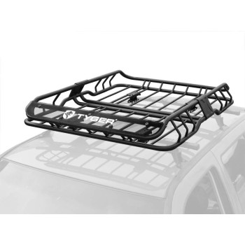 Tyger Heavy Duty Roof Mounted Cargo Basket Rack L4725 X W366 X H59 Roof Top Luggage Carrier With Wind Fairing