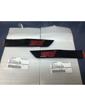 2015 2016 Genuine Oem Subaru Wrx Sti Black Fender Badge Emblem Set Limited Pair