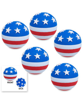 Tenna Tops American Patriotic Usa Flag Car Antenna Toppermirror Danglerdashboard Buddy Auto Accessory Pack Of 5