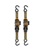 Smartstraps 10 Retractable Ratchet Straps 2 Pack Heavy Duty Camo Ratchet Straps 3 000Lb Break Strength 1 000Lb Safe Work Lo