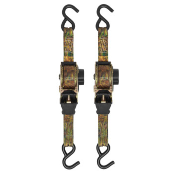 Smartstraps 10 Retractable Ratchet Straps 2 Pack Heavy Duty Camo Ratchet Straps 3 000Lb Break Strength 1 000Lb Safe Work Lo