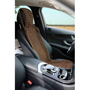 Excel Life Natural Wood Beaded Seat Cover Massaging Cooling Cushion For Car Truck Keeps The Back From Getting Sweaty While Driv