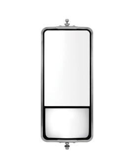 United Pacific 60029 Stainless Steel 7 X 16 West Coast Mirror With Convex Mirror