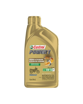 Castrol 06114 Power 1 Racing 4T Motorcycle Oil 10W501Qt