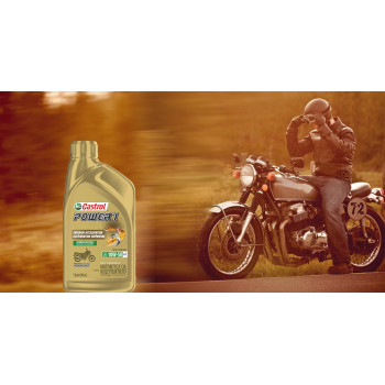 Castrol 06114 Power 1 Racing 4T Motorcycle Oil 10W501Qt