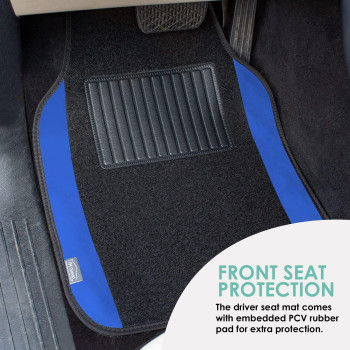 Fh Group Car Floor Mats Carpet Floor Mats For Cars Universal Fit Automotive Floor Mats All Purpose Car Floor Mats Carpet Pr