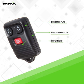 Scitoo 2 X Remotes Key Fob For F150 For F250 Super Duty For F350 Super Duty For Escape For Expedition For Explorer For Edge F