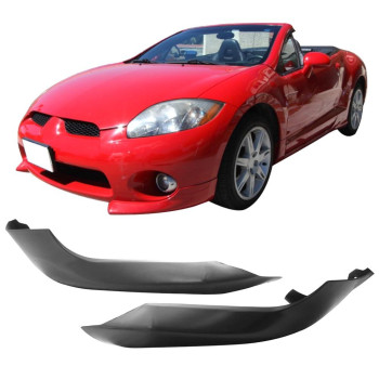 Front Bumper Lip Compatible With 20062008 Mitsubishi Eclipse Factory Style Black Pu Front Lip Finisher Under Chin Spoiler Add