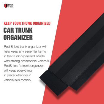 Red Shield Auto Trunk Organizer For Car Suv Or Minivan 224 X 708 Inches Black