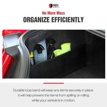 Red Shield Auto Trunk Organizer For Car Suv Or Minivan 224 X 708 Inches Black