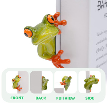 Cogeek 3D Peep Frog Funny Car Stickers Rearview Mirror Computer Ornaments A