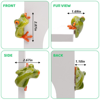 Cogeek 3D Peep Frog Funny Car Stickers Rearview Mirror Computer Ornaments A