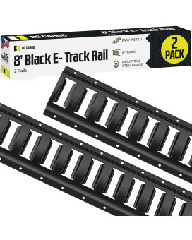 Dc Cargo E Track Tie Down Rail Kit 8 2 Pack For Garages Vans Trailers Motorcycle Tie Downs Atv Mountings Etrack Bar R