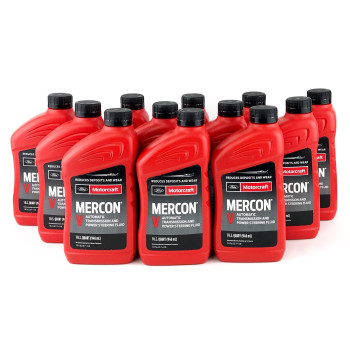 Motorcraft Xt5Qmc Mercon V Automatic Transmission Fluid Case Of 12 Quarts