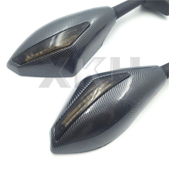 Xkh Carbon Turn Signal Mirrors With Smoke Lens Compatible With Suzuki Gsxr 600750 20012005 20092012Gsxr 1000 20012005 200